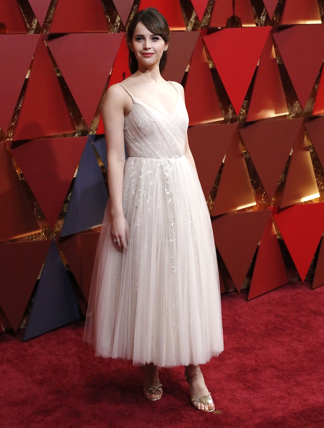 89th Academy Awards – Oscars Red Carpet Arrivals – Hollywood, California, U.S. – 26/02/17 – Actress Felicity Jones
