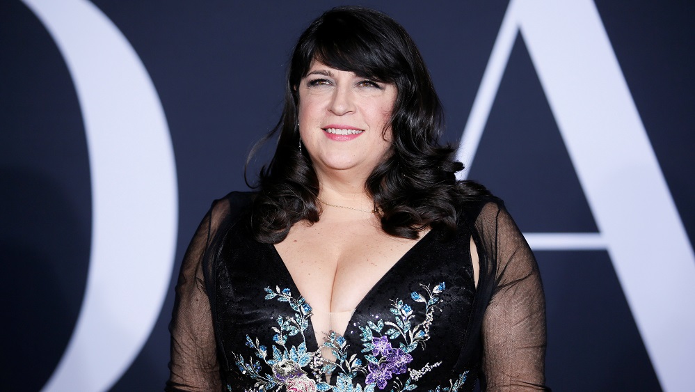 Author E.L. James poses at the premiere of the film “Fifty Shades Darker” in Los Angeles