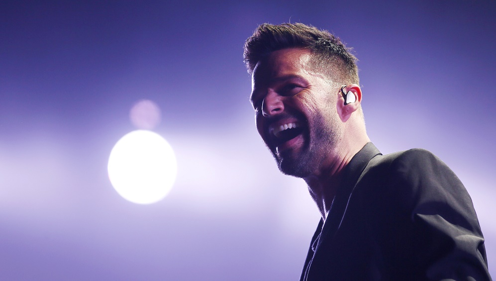 Singer Ricky Martin performs during the first-ever iHeartRadio Fiesta Latina at The Forum in Inglewood, California
