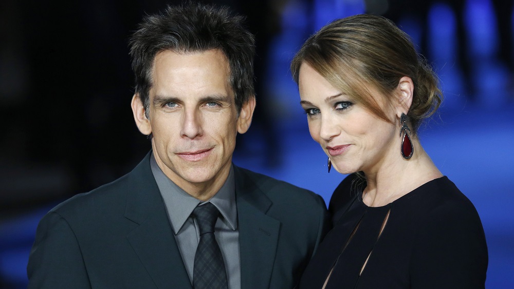 Actor Ben Stiller and wife Christine Taylor arrive for the European premiere of 