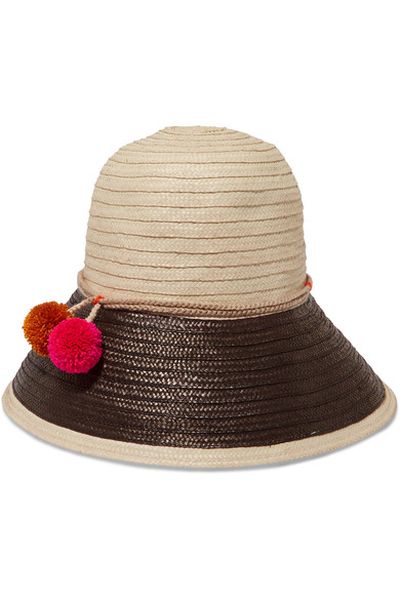 SOPHIE ANDERSON palomino pompom-embellished toquilla straw hat_net a porter_260_resultado