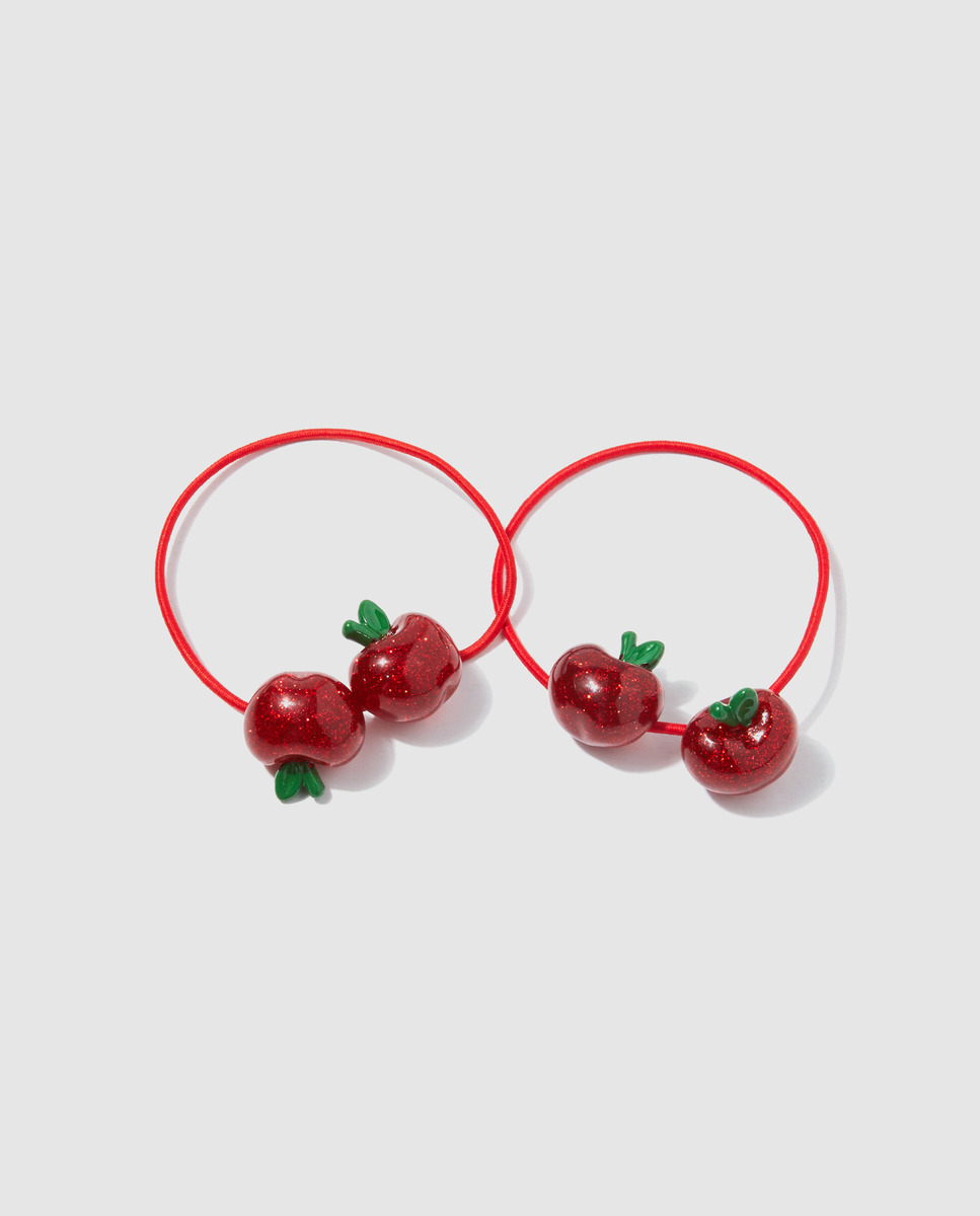 Pack de elásticos de cabelo de menina Freestyle em vermelho com maçãs, El Corte Inglés, €6,99