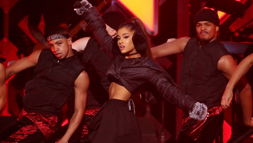 Ariana Grande performs at Z100’s Jingle Ball in Manhattan, New York, U.S.