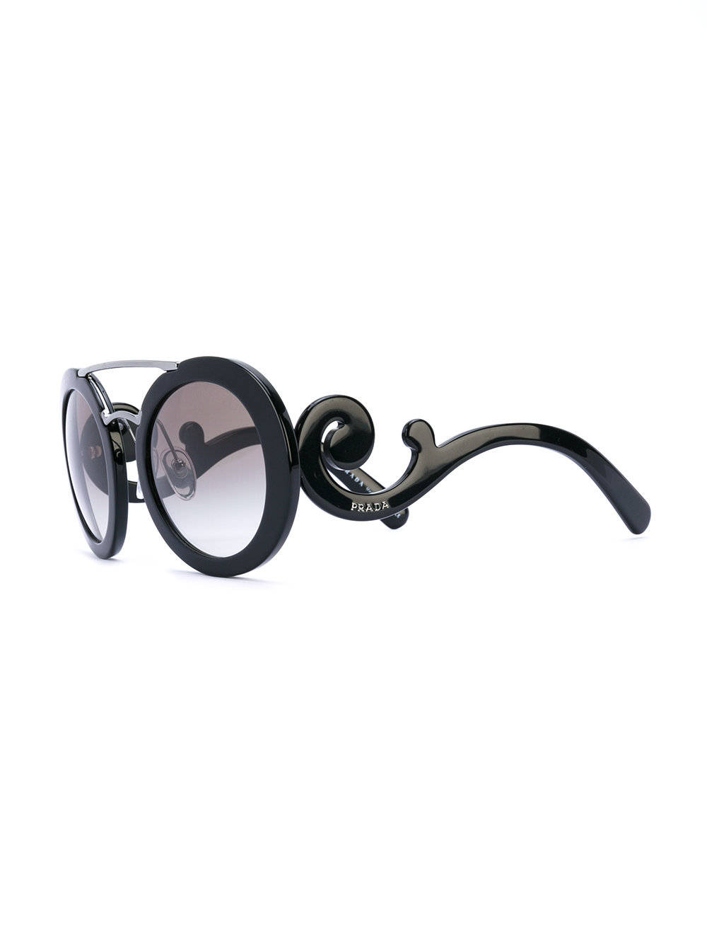 baroque frame sunglasses PRADA EYEWEAR , farfetch, 309
