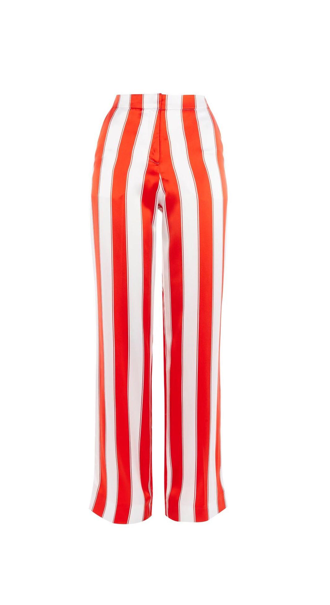 Silk Satin Stripe Trousers by Boutique, Top shop, €125