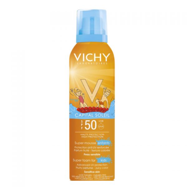 Vichy Capital Soleil Crianças. Spray Super Espuma SPF50+ 150ml, Skin, €18,15