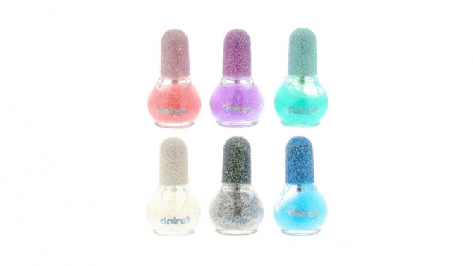 6 Pack Kids Water Based Glitter Nail Polish, Claire’s, €9,99