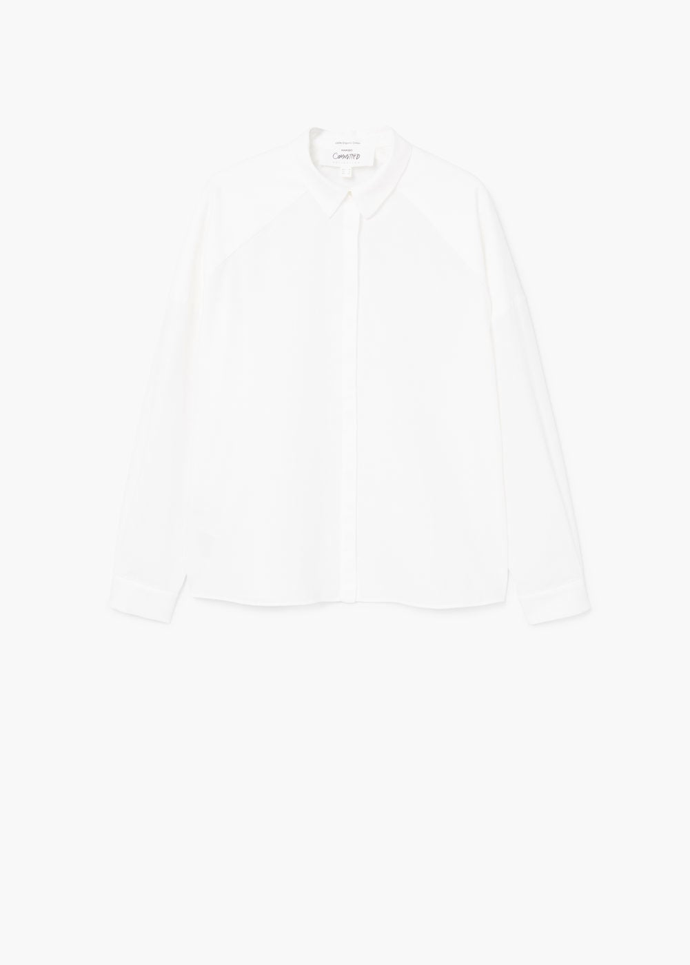 Camisa branca de algodão, Mango, €39,99