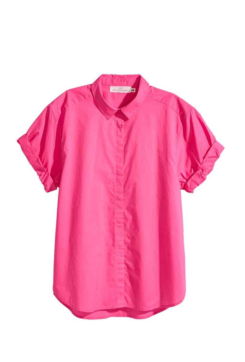 Camisa manga curta em algodão, H&M, €14,99