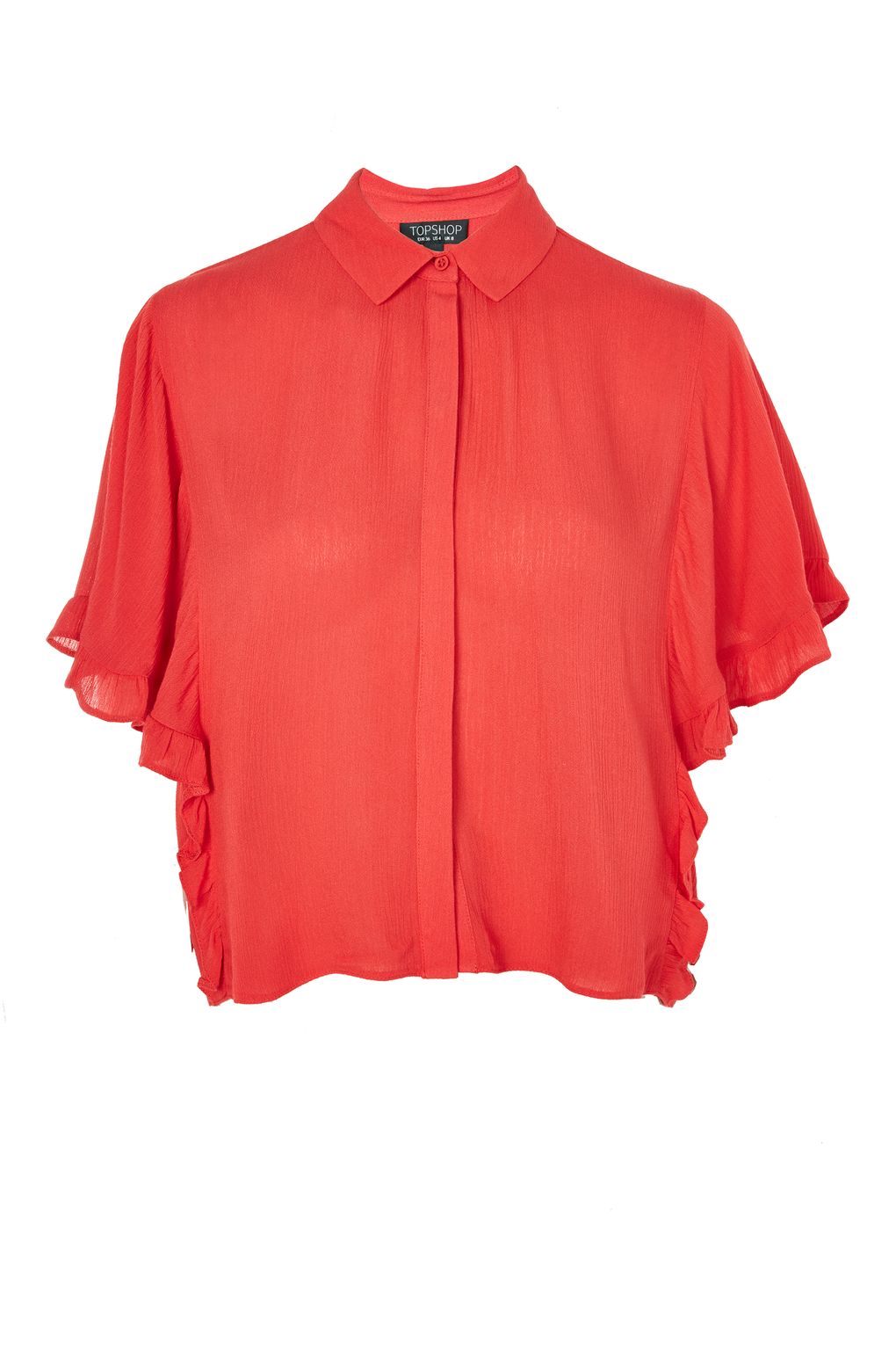 Frill sleeve Shirt, Topshop, €40