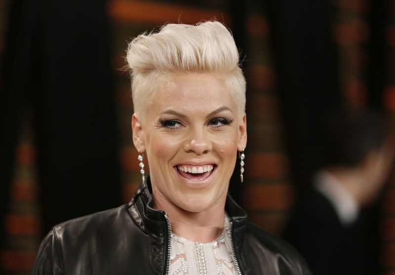 Pink arrives at the 2014 Vanity Fair Oscars Party in West Hollywood