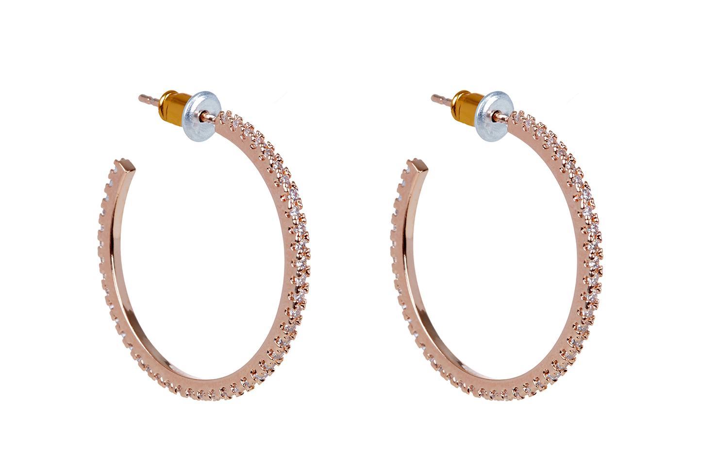 Diamante Hoop Earrings, Accessorize, €25,90