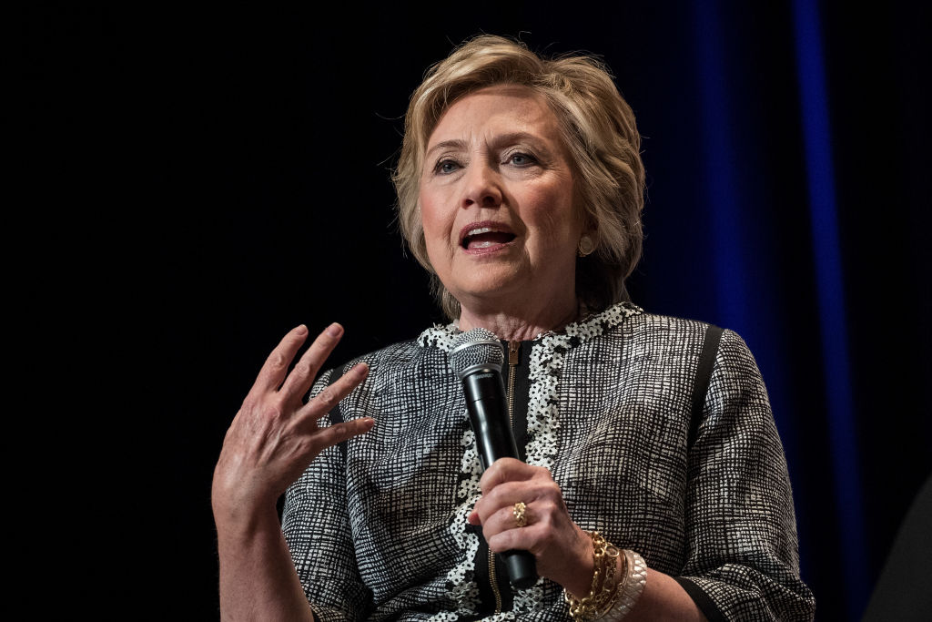 Hillary Clinton Addresses Book Expo In New York City
