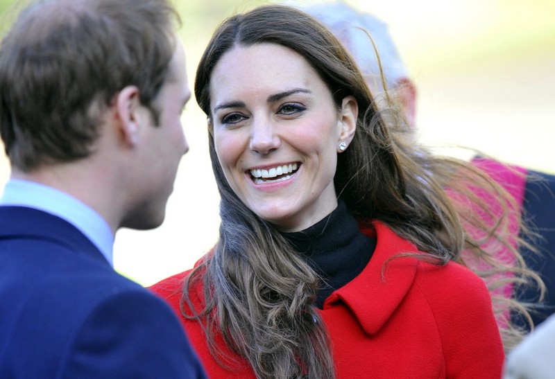 Britain’s Prince William and his fiancee Kate Middleton visit St. Andrews University in Fife
