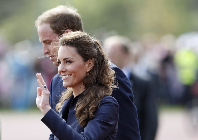 Britain’s Prince William and his fiancee Kate Middleton visit Witton Country Park in Darwen