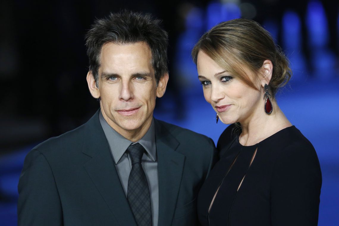 Actor Ben Stiller and wife Christine Taylor arrive for the European premiere of “Night at the Museum: Secret of the Tomb” at Leicester Square in London