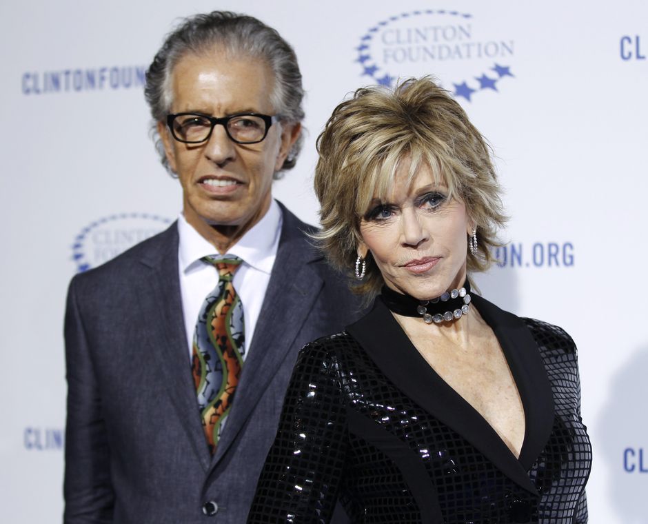 Actress Fonda and music producer Perry arrive at The Clinton Foundation Gala in cLos Angeles