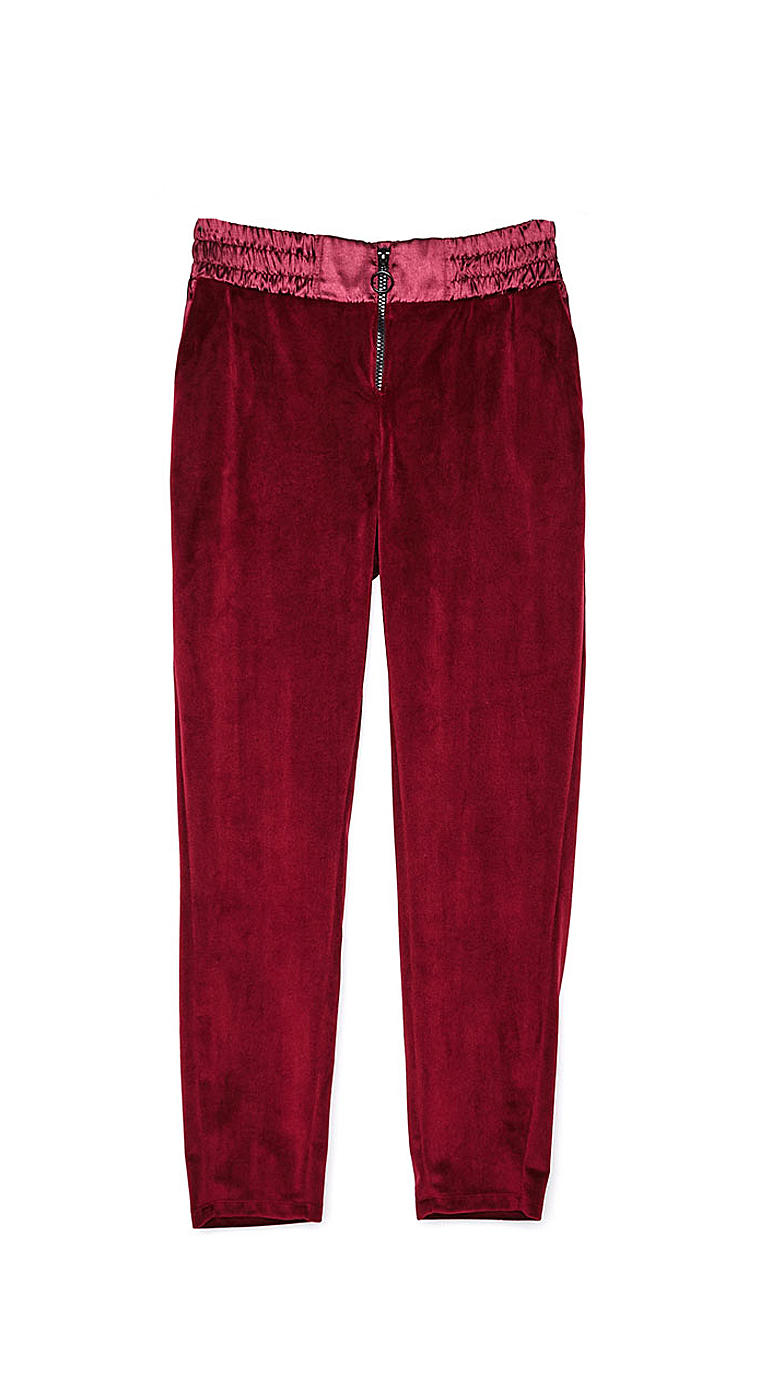 Velvet-jogging-trousers,-Bershka,-€22,99