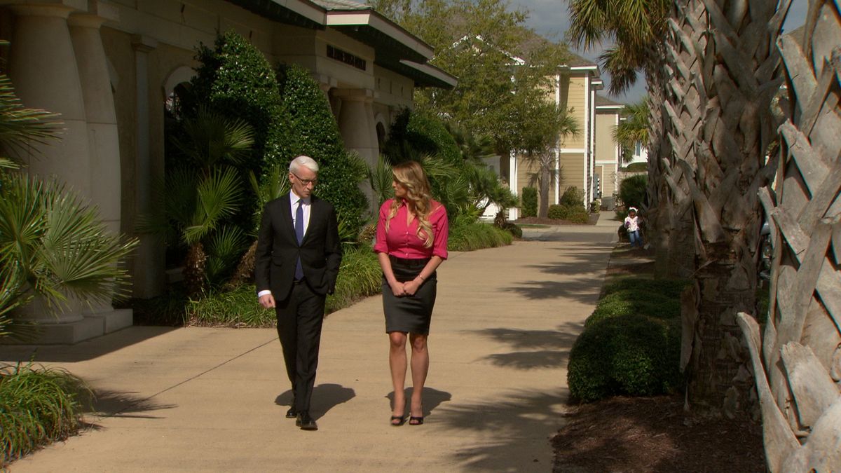 Stormy Daniels is interviewed by Anderson Cooper of CBS News’ 60 Minutes program