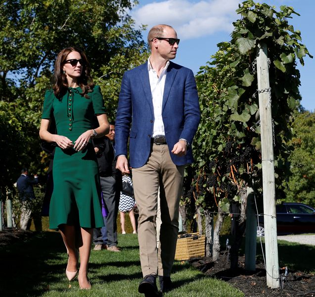 Britain’s Prince William and Catherine, Duchess of Cambridge,  tour the Mission Hill winery in Kelowna