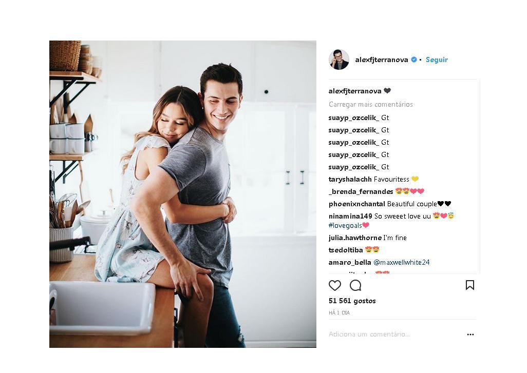 Sierra Furtado e Alex Terranova, Instagram alexfjterranova
