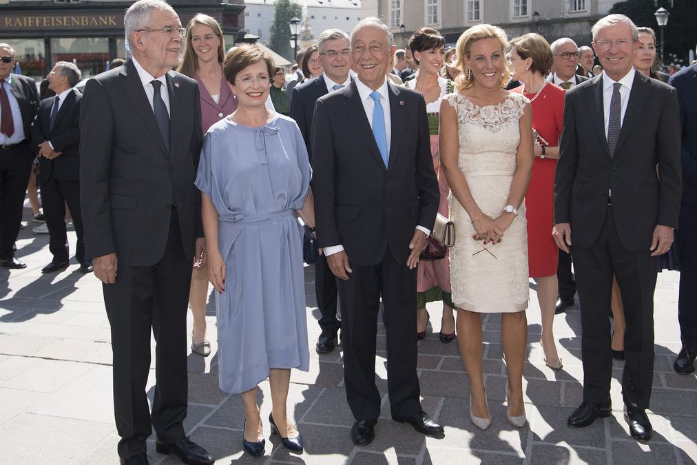 Portugese President Marcelo Rebelo de Sousa visits Salzburg