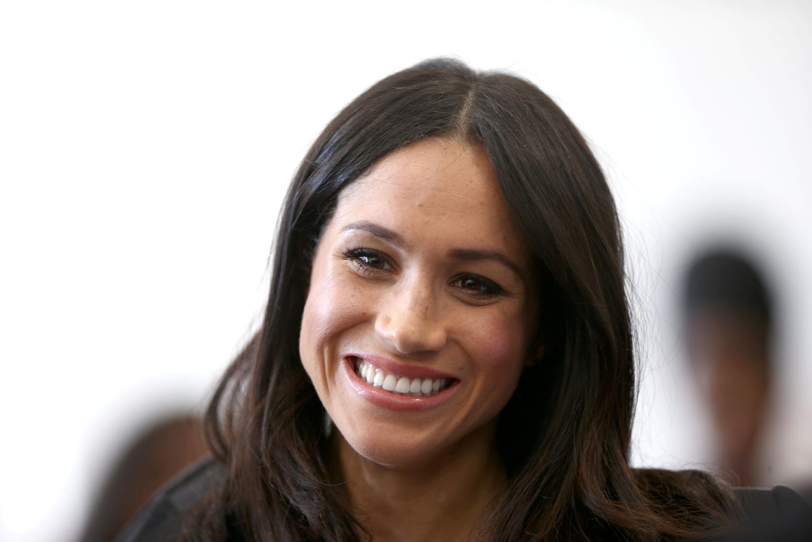 Britain’s Prince Harry’s fiancee Meghan Markle attends a reception with delegates from the Commonwealth Youth Forum at the Queen Elizabeth II Conference Centre, London