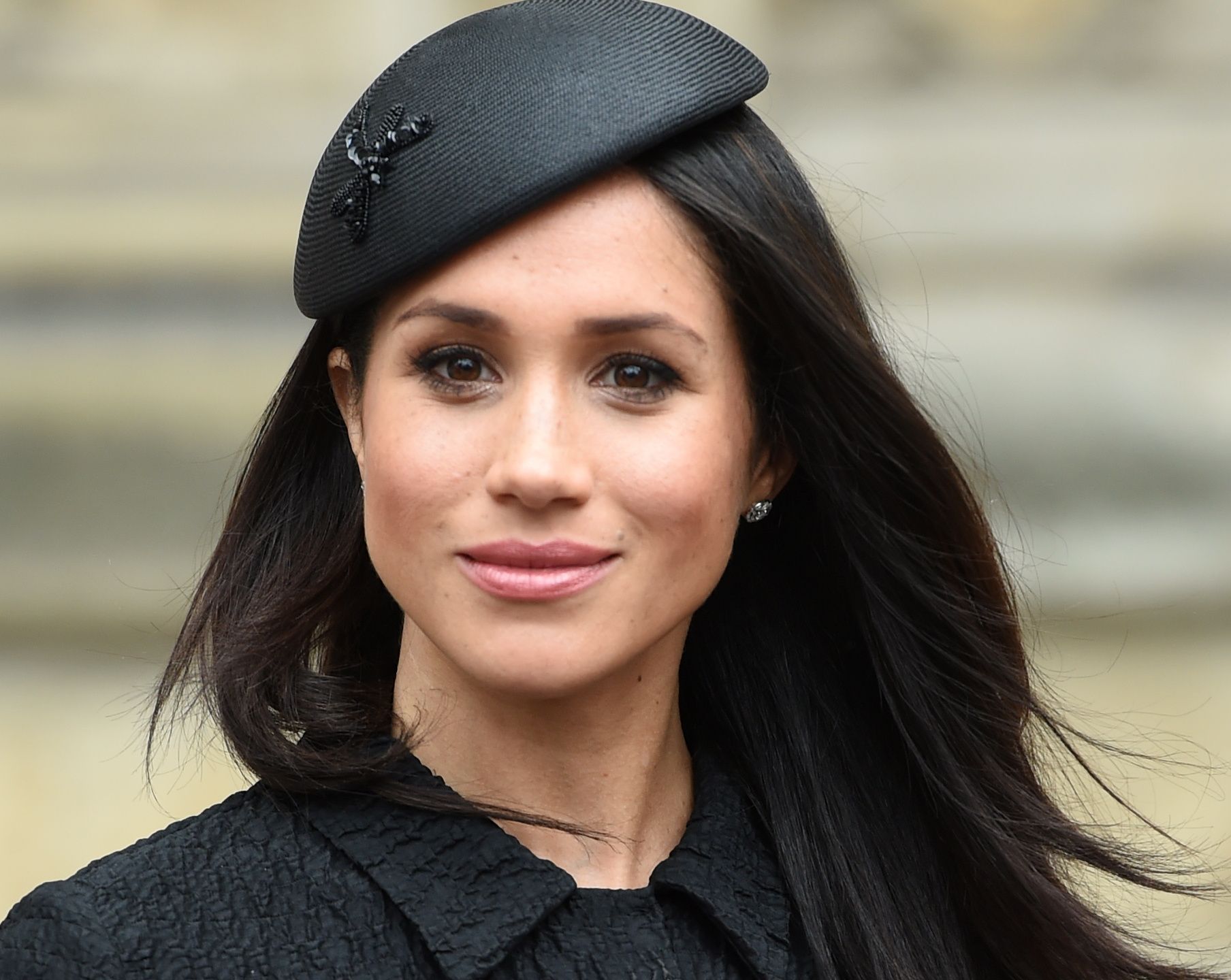 Meghan Markle, the fiancee of Britain’s Prince Harry, attends a Service of Thanksgiving and Commemoration on ANZAC Day at Westminster Abbey in London