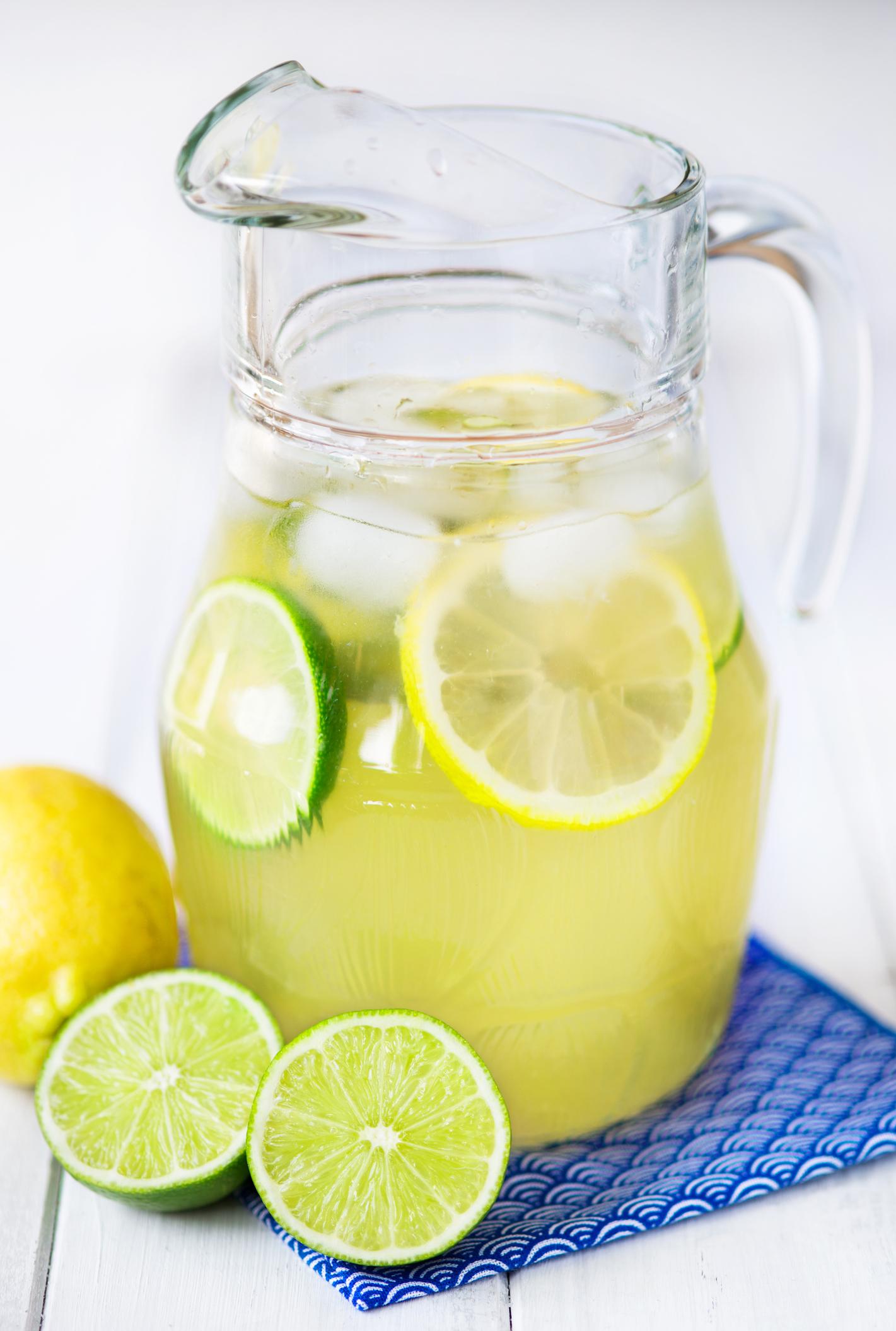 Pitcher with lemonade