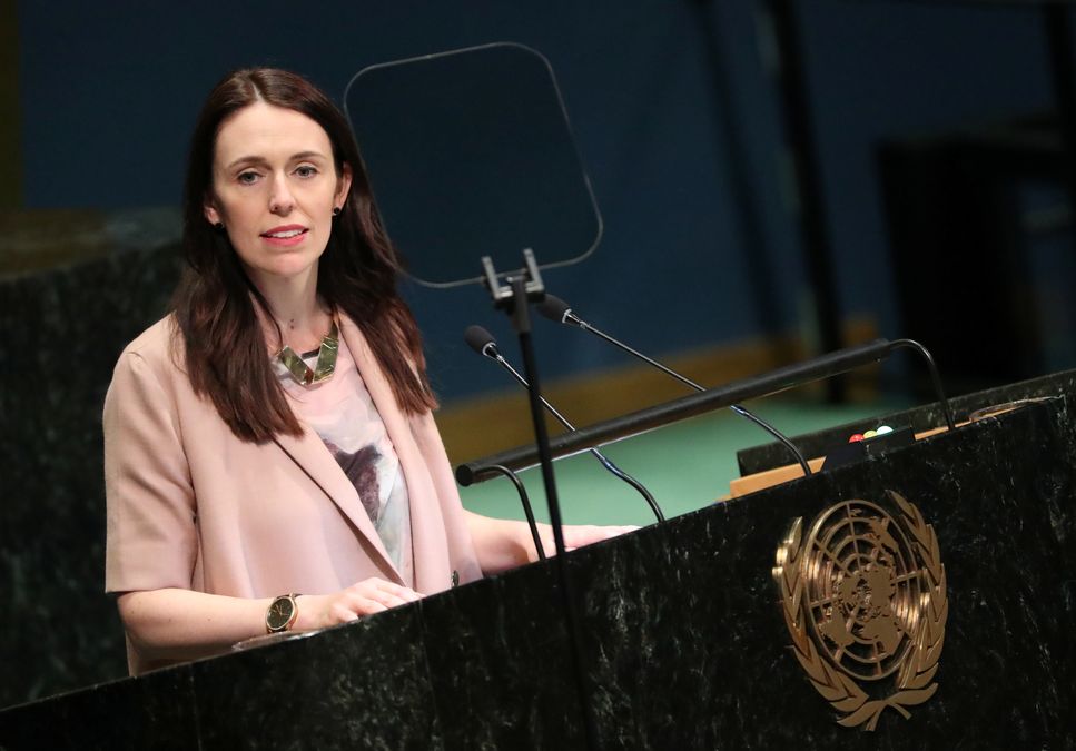 New Zealand Prime Minister Jacinda Ardern speaks at the Nelson Mandela Peace Summit during the 73rd United Nations General Assembly in New York