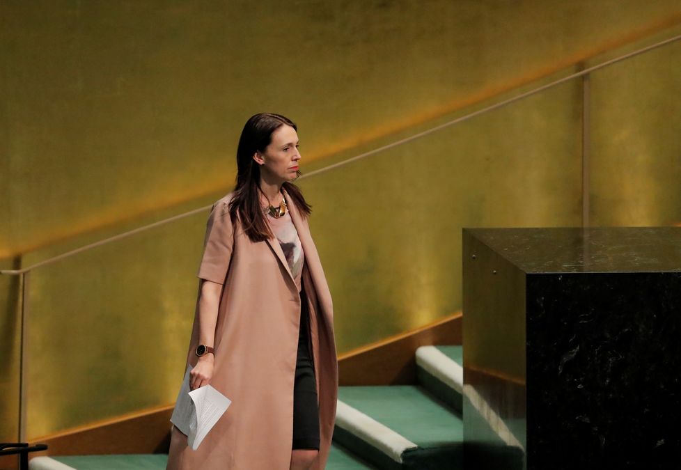 New Zealand Prime Minister Jacinda Ardern arrives to speak at the Nelson Mandela Peace Summit during the 73rd United Nations General Assembly in New York