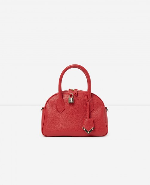 Medium red leather bag Irina by The Kooples, €348