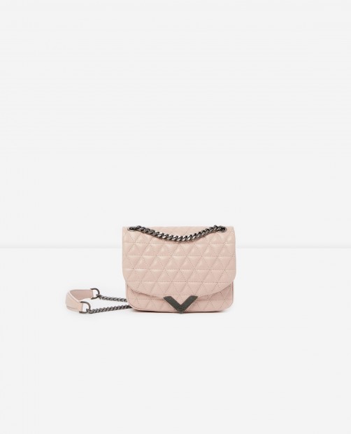 Mini pink leather bag Stella by The Kooples, €358