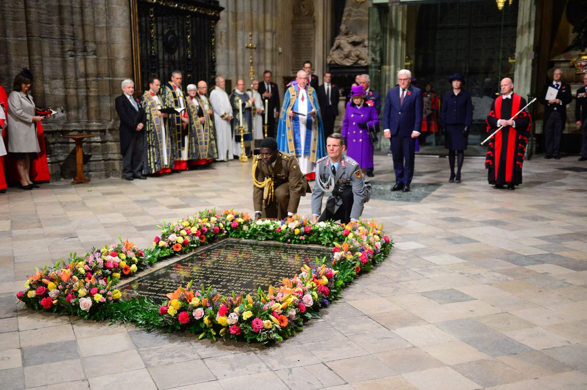 Armistice Service at Westminster Abbey in Westminster