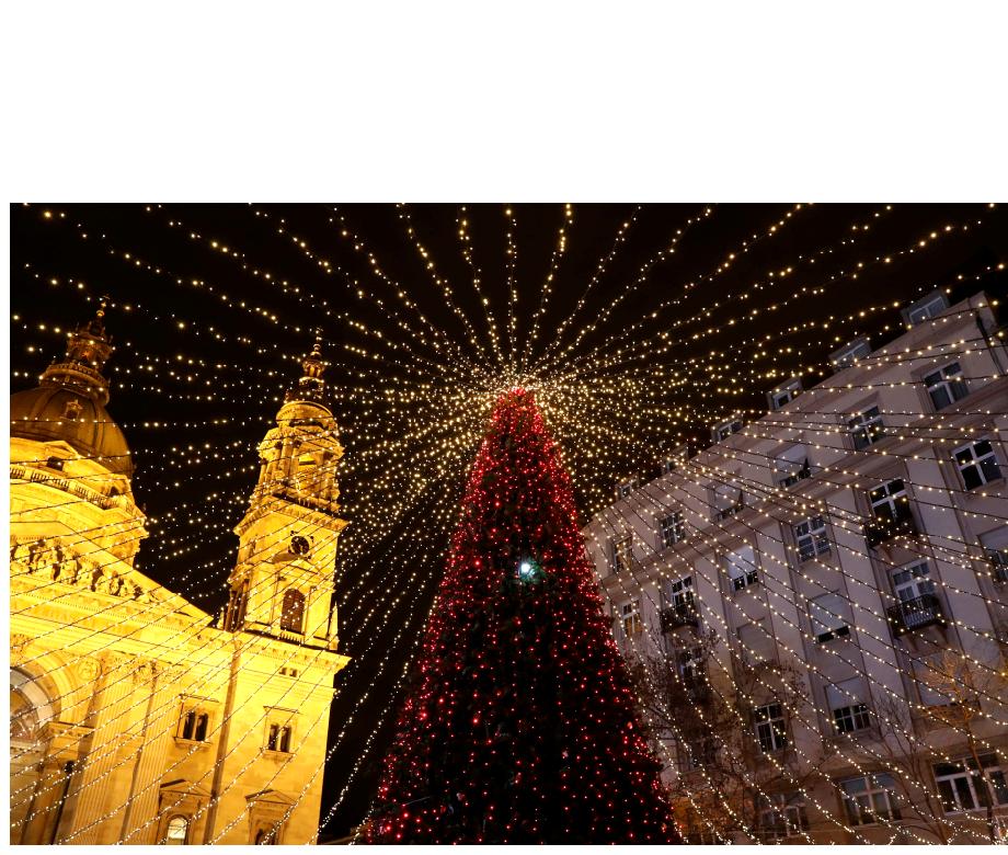 Copy of A Christmas tree is lit in front of St. Stephen’s Basilica in Budapest, Hungary, December 4, 2018. REUTERSBernadett Szabo