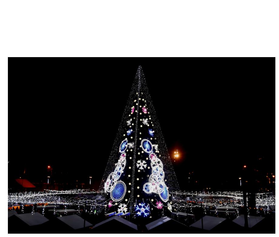 Copy of A general view of the Christmas tree in Vilnius, Lithuania December 1, 2018. REUTERSInts Kalnins