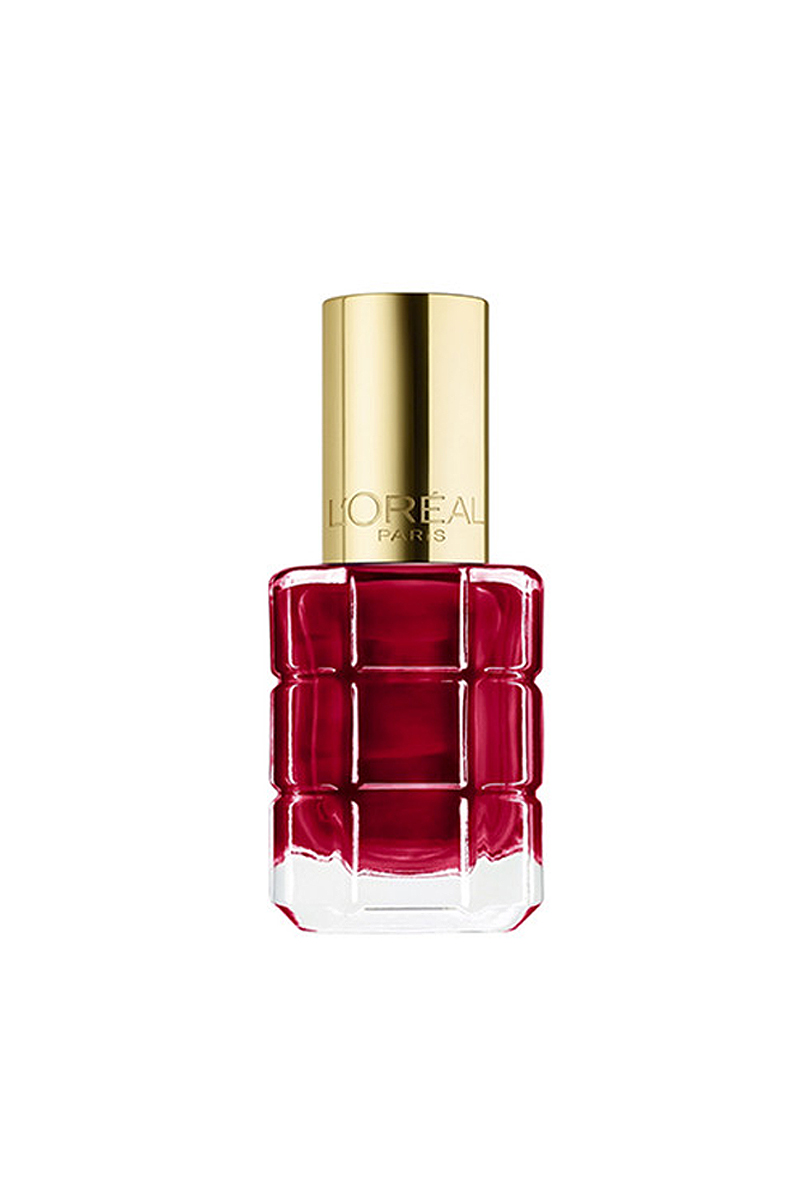Verniz-Color-Riche-L’Huile,-na-cor-550-Rouge-Sauvage,-L’Oréal-Paris,-Pluricosmética,-€8,99