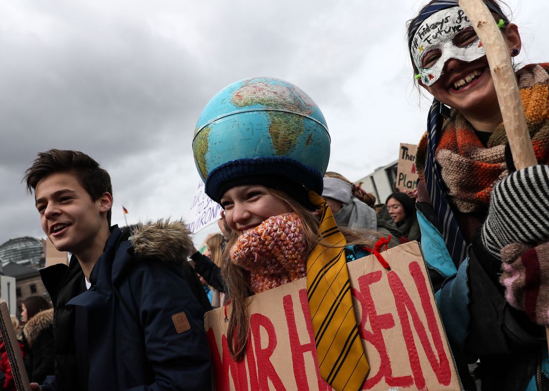 Students strike for climate change in Berlin