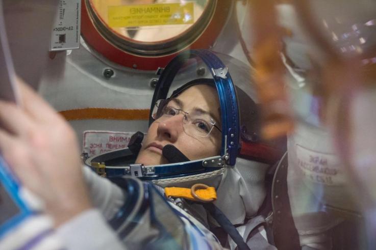 A astronauta Christina H. Koch [Fotografia: Twitter]