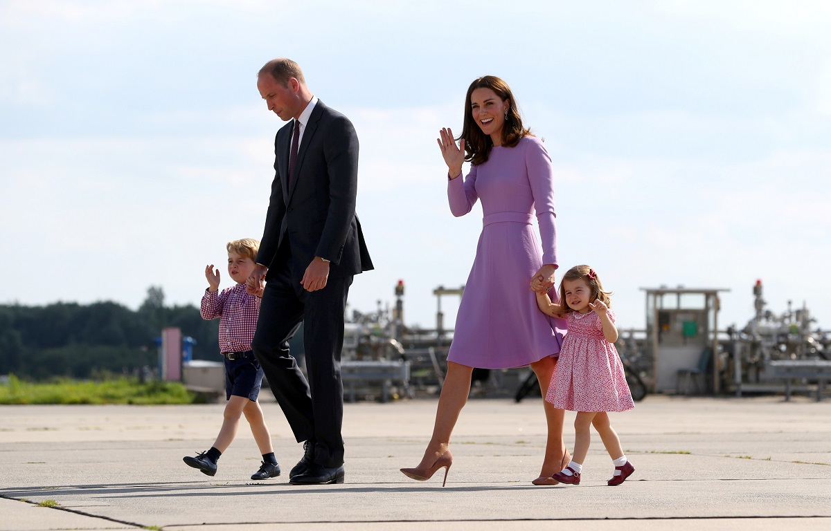 Britain’s Prince William and his wife Catherine, Duchess of Cambridge leave Hamburg