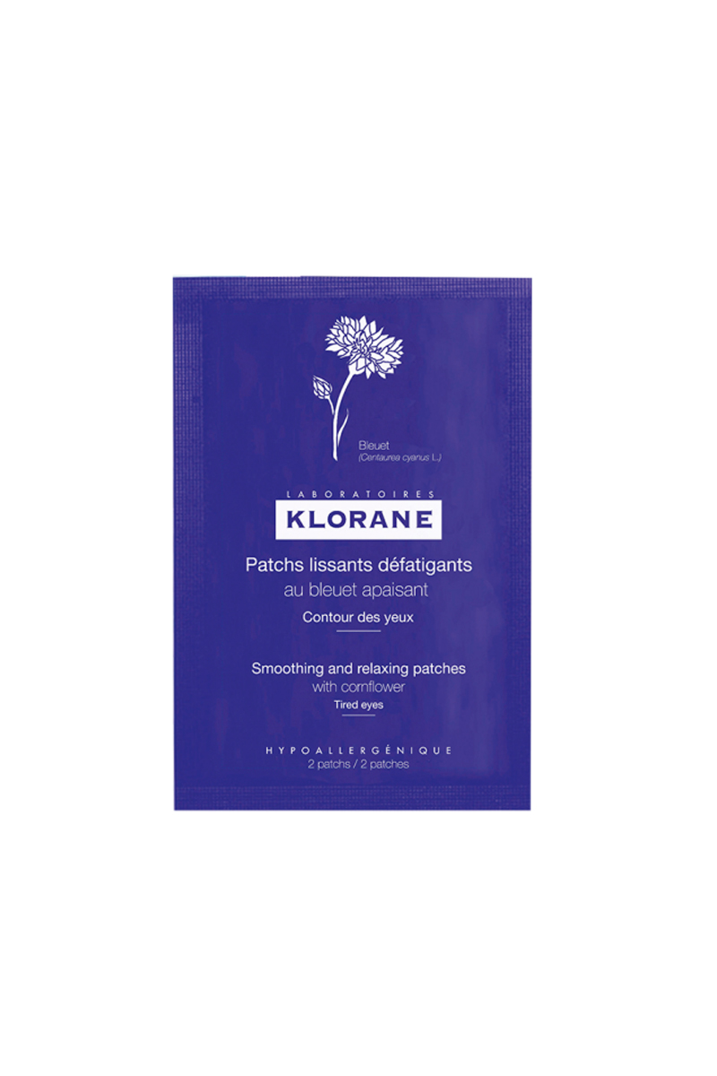Patchs-alisantes-desfatigantes-de-Flor-de-Ciano,-Klorane,-Sweetcare.pt,-€16,20