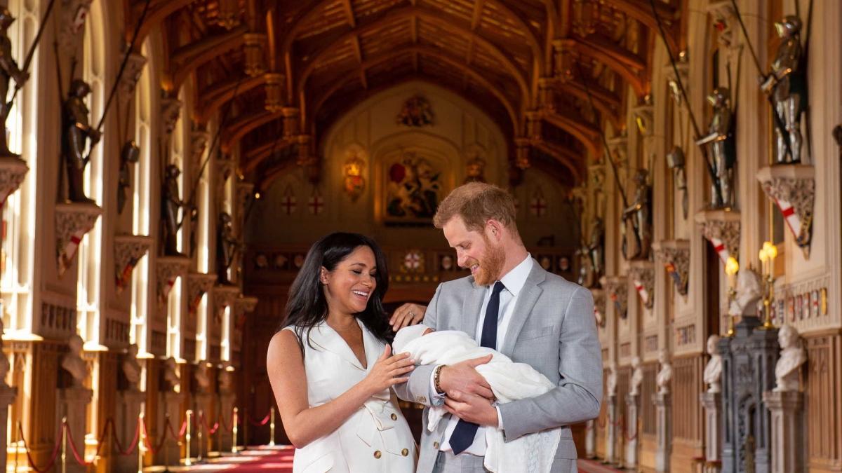 First pictures of Prince Harry and Meghan, the Duchess of Sussex newborn son