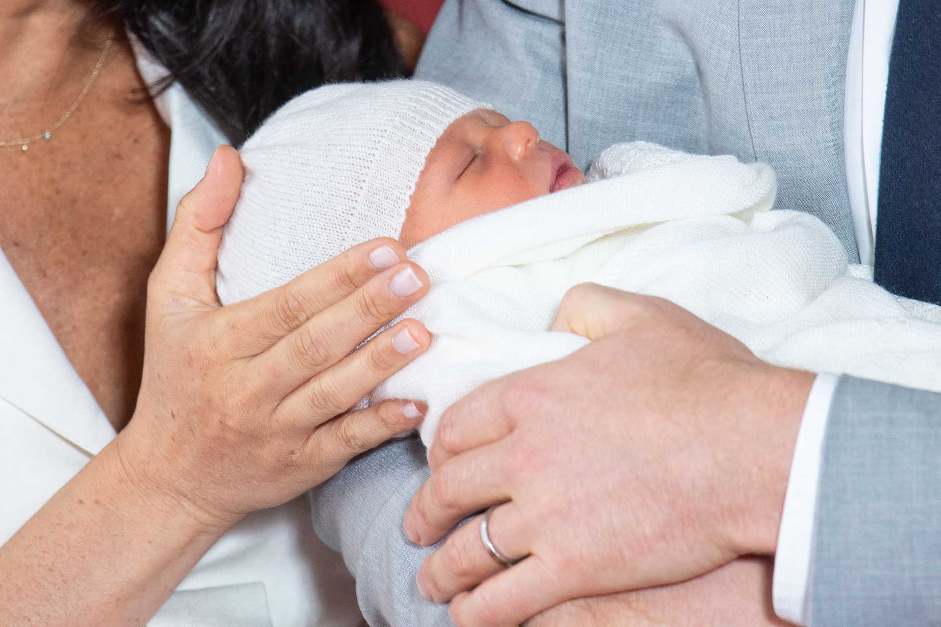 First pictures of Prince Harry and Meghan, the Duchess of Sussex newborn son