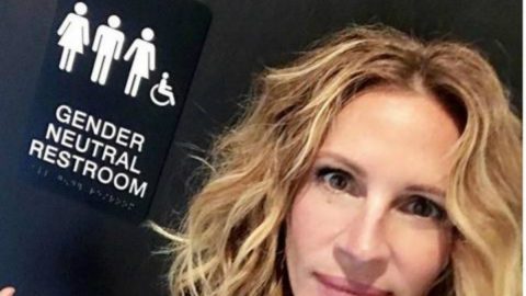 Julia Roberts promove casas de banho sem género em escolas básicas [Fotografia: Instagram]
