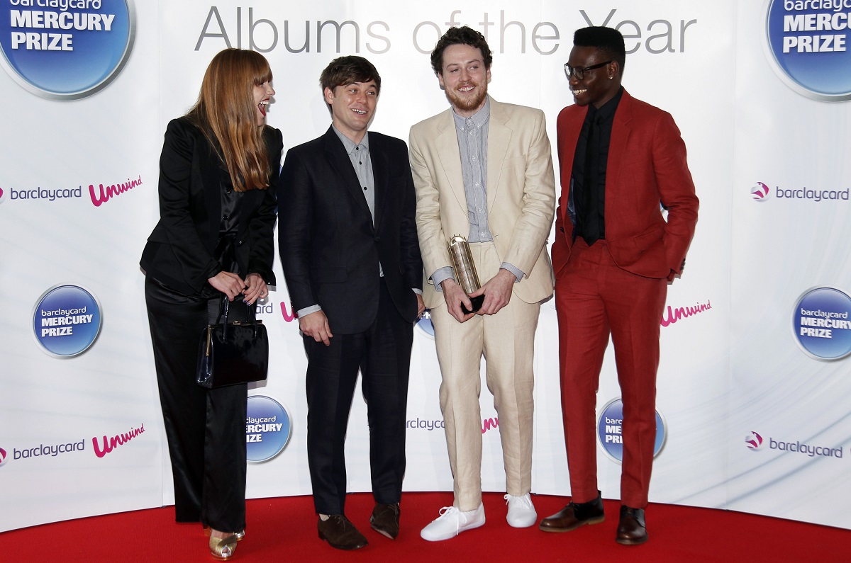 Metronomy, nominated for the 2011 Mercury Prize award, pose as they arrive for the award ceremony in London