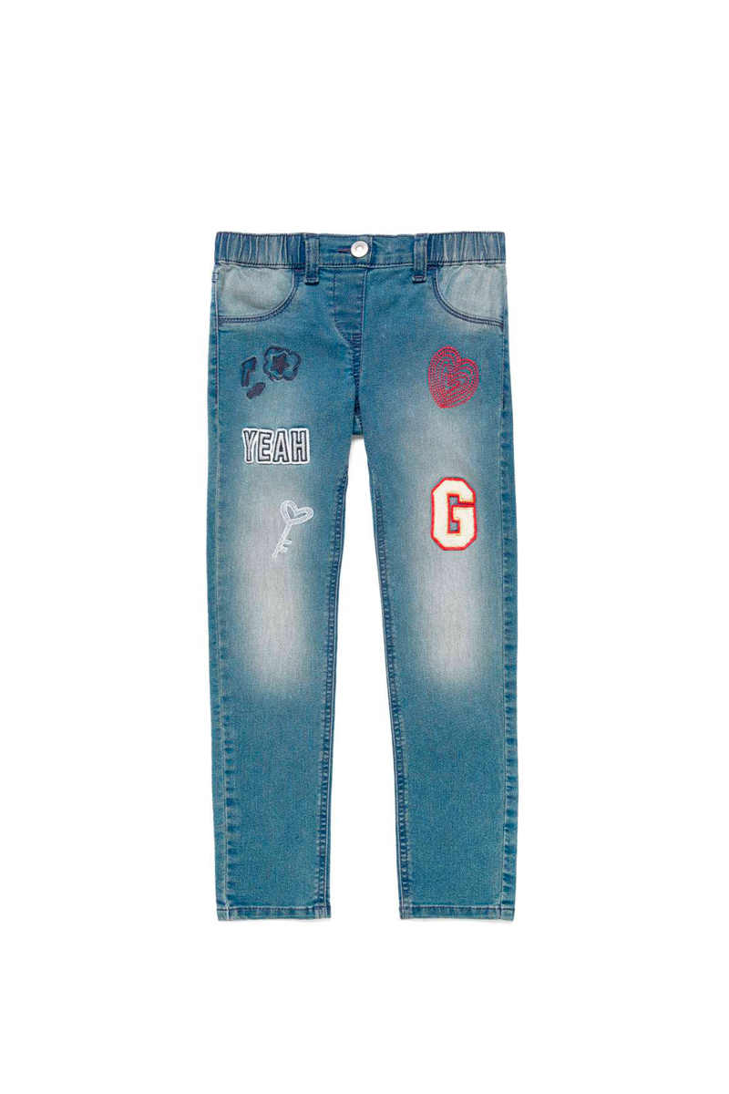 Jeans-stretch-com-bordados,-United-Colors-of-Benetton,-Ôé¼25.95