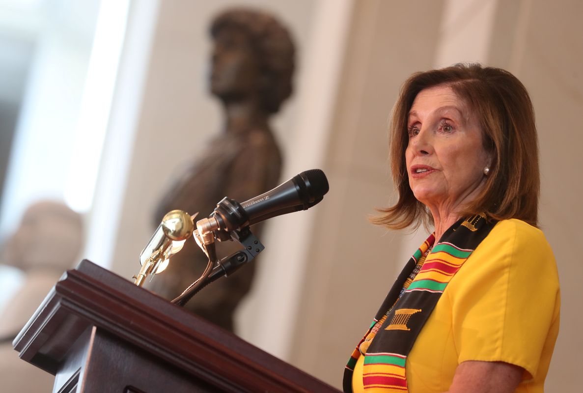 Speaker of the House Pelosi participates in ceremony commemorating 400th anniversary of the arrival of first enslaved African people in Washington