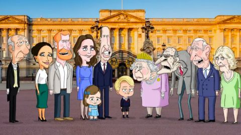 HBO max série satírica família real britância prince george