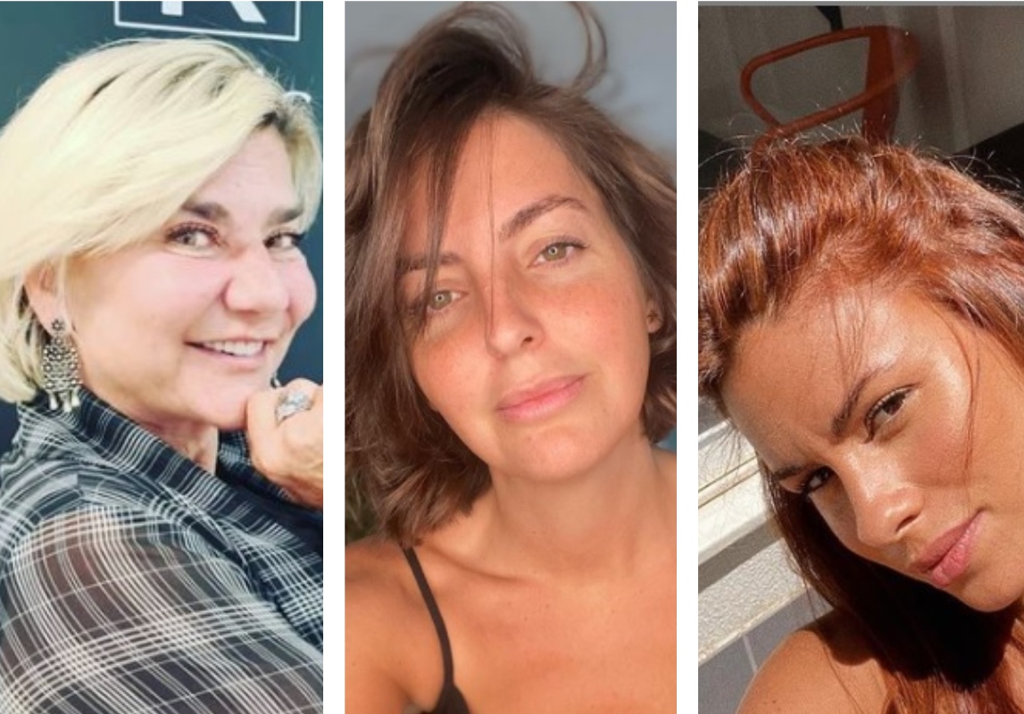 Marina Mota, Jessica Athayde e Carolina Loureiro nova imagem novos looks cabelos cortes cores