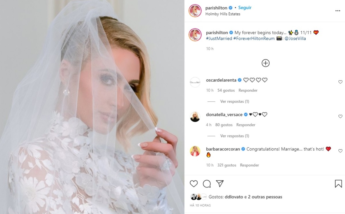 Paris Hilton Carter Reum casou-se casamento